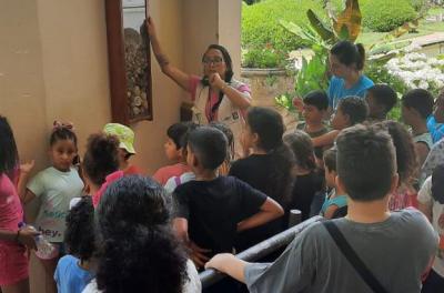 Educação ambiental do Dmae recebe alunos de escola da Restinga
