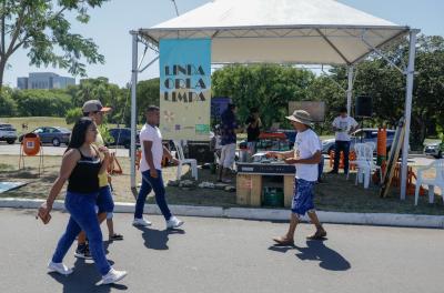 Trecho 3 recebeu estande da educação ambiental do DMLU