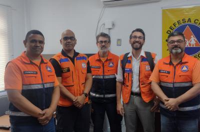 Defesa Civil recebe agentes da Secretaria Nacional de Proteção e Defesa Civil