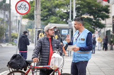 Ações com motociclistas e idosos são destaque da agenda da Escola de Mobilidade 