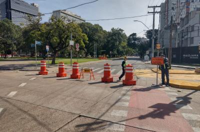 EPTC informa bloqueio total na Praia de Belas devido a obras do Dmae 