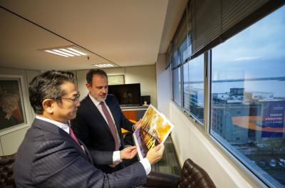 Prefeito em exercício recebe cônsul do Japão em Porto Alegre