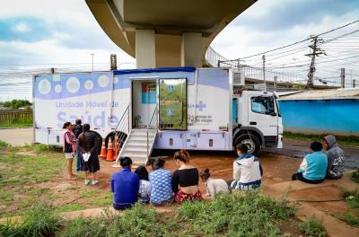 Unidade móvel vacinação