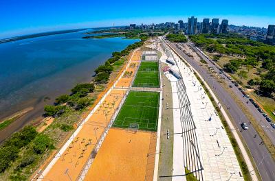 Orla do Guaíba recebe evento de cross training e esportes adaptados