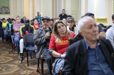 reunião com ambulantes