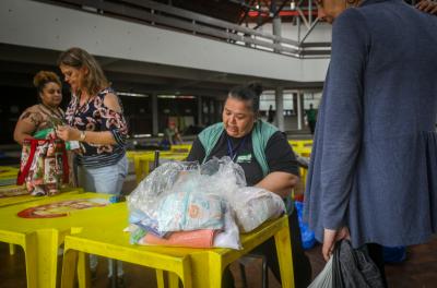 Abrigo na Casa do Gaúcho para atingidos pela enchente