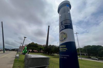 totem segurança no réveillon