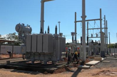 Subestação de energia do novo sistema de abastecimento de água Ponta do Arado em fase final