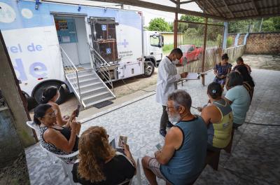 Unidade móvel de saúde leva vacinação ao bairro Vila João Pessoa nesta terça-feira