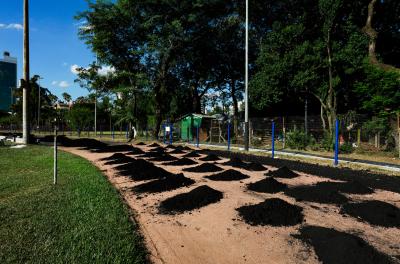 Revitalização da pista do Parque Ramiro Souto entra nas últimas fases