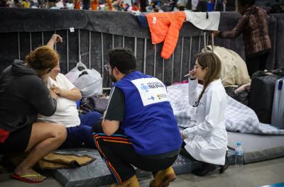 Saúde concentra atendimentos aos atingidos pelas enchentes