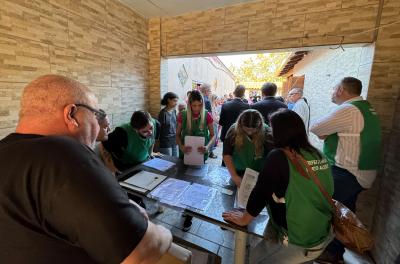 Ato de entrega na Vila dos Ferrroviários 