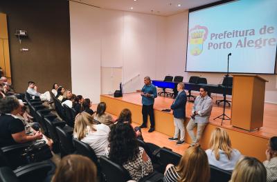 reunião do prefeito com os diretores das escolas municipais