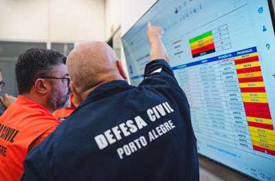 Defesa Civil segue monitorando previsões de tempestades e chuvas intensas para as próximas horas