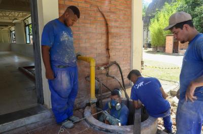 Serviço de manutenção na ETA MEnino Deus