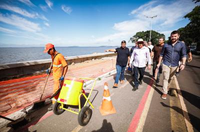 Obras de revitalização da Orla de Ipanema avançam