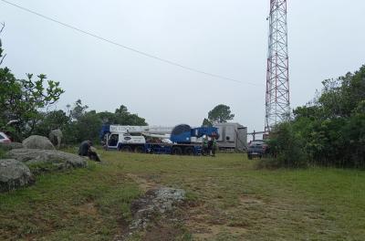 Torre em manutenção