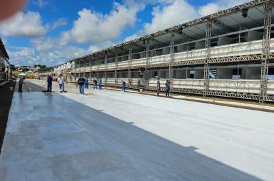 nova pintura da pista do porto seco