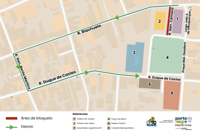 EPTC informa bloqueio na rua General Câmara a partir deste sábado