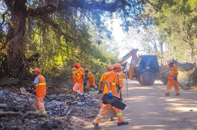Mutirão de limpeza recolhe 78 toneladas de resíduos no bairro Ponta Grossa
