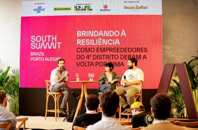 Empreendedores do 4º Distrito destacam esforço para recomeçar no South Summit Brazil