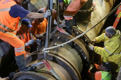 Ebat Ouro Preto opera com 100% da capacidade após substituição de trecho de adutora