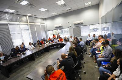 Prefeitura lidera reunião emergencial com secretarias e órgãos de segurança diante da previsão de temporal