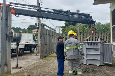 Estação de Bombeamento Cascatinha é religada após troca de transformador