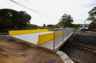 Prefeito vistoria obras de nova Ponte do Salso no Extremo-Sul