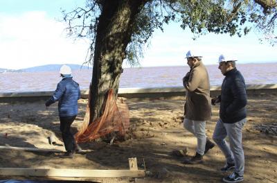 Prefeitura vistoria trechos em obras da Orla 