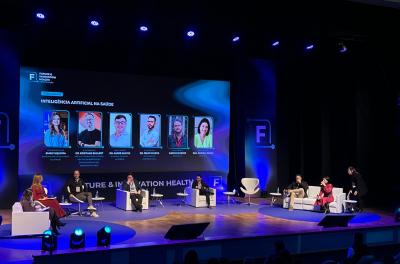 Painel do Future & Innovation Health Forum (FIHF) para debate sobre IA na saúde