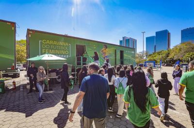 Caravana do Futebol Feminino segue até domingo na Capital