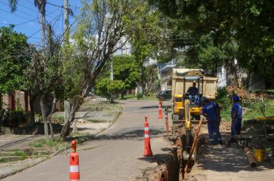 Rede de esgotamento sanitário da Vila Jardim passa por obras de ampliação