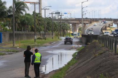 Dmae realiza vistoria preventiva no Dique da FreeWay