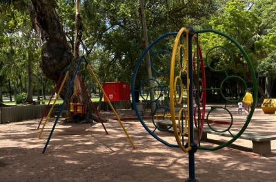 Avançam os serviços de melhorias no Parque Farroupilha