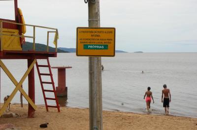 Orla do Guaíba tem cinco pontos em condições de receber banhistas na Zona Sul