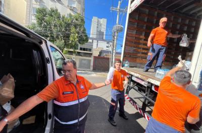 Defesa Civil envia primeiro caminhão com doações para Minas Gerais