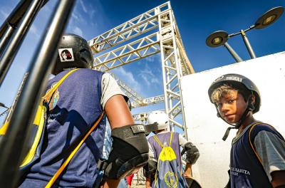 Iniciativa integra programação do STU National 2026 e aproxima jovens do skate profissional. Foto: Alex Rocha/PMPA/Arquivo 