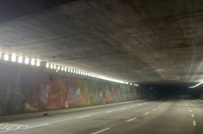 iluminação no túnel da conceição é restabelecida