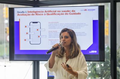 Lizia Borba no lançamento da segunda edição do Procempa OpenLab, no SmartLab
