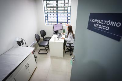 vistoria em unidade de saúde