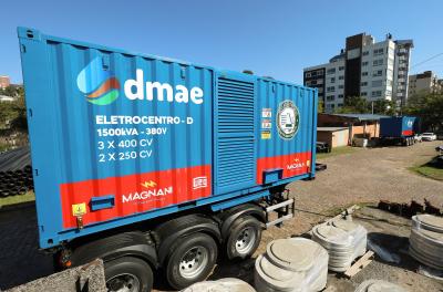 Equipamento capaz de substituir sistemas eletromecânicos de casas de bombas reforça operação do Dmae