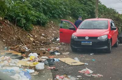 Força-tarefa contra descarte irregular multa oito veículos e faz dois flagrantes em setembro