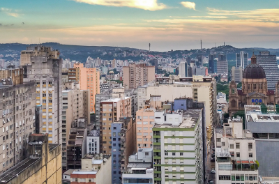 imagem panorâmica de Porto Alegre